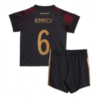 Fotballdrakt Barn Tyskland Joshua Kimmich #6 Bortedraktsett VM 2022 Kortermet (+ Korte bukser)